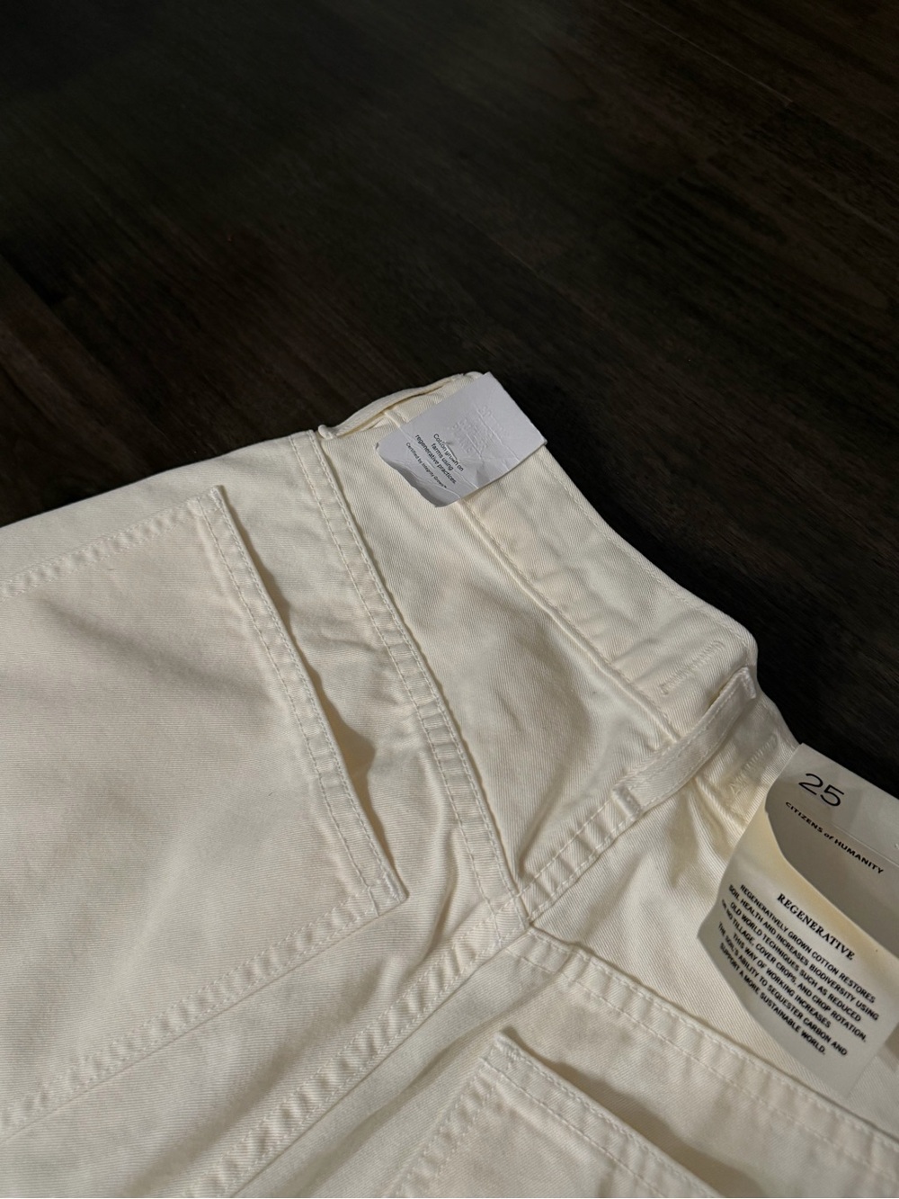 Citizens Of Humanity White Straight-Leg Jeans - Picture 6 of 7